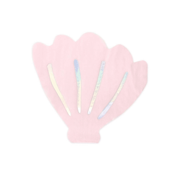 Party Deco Servetten Schelp 20st 13x12.5cm