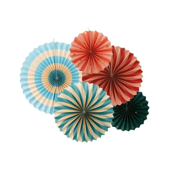 Party Deco Decoratieve Rosette Circus 5st