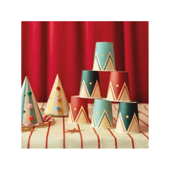 Party Deco Bekers Circus 6st 220ml