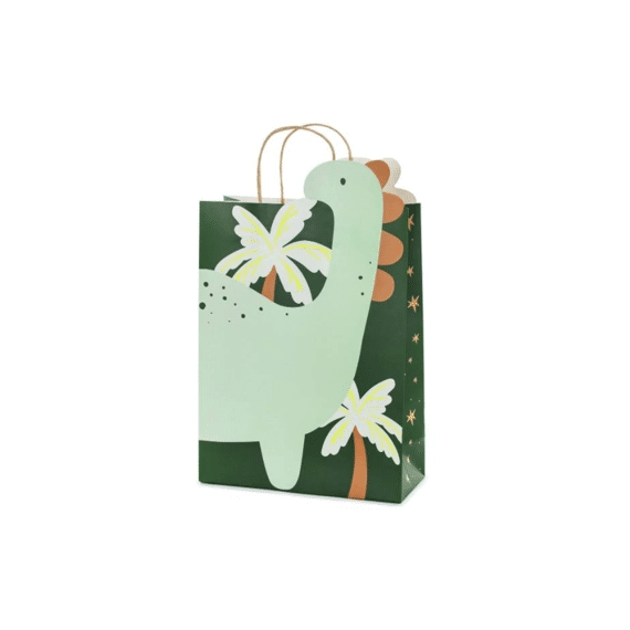Party Deco Feestzakje Dinosaurus 10x24x37cm