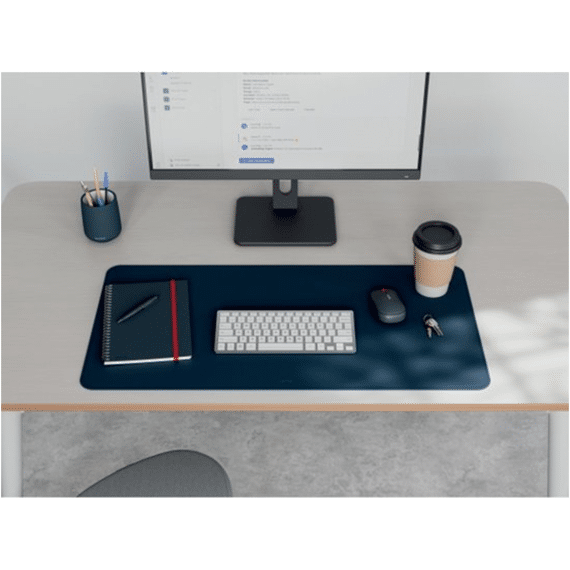 Leitz Bureau-onderlegger Lederlook 40x80cm Donkerblauw