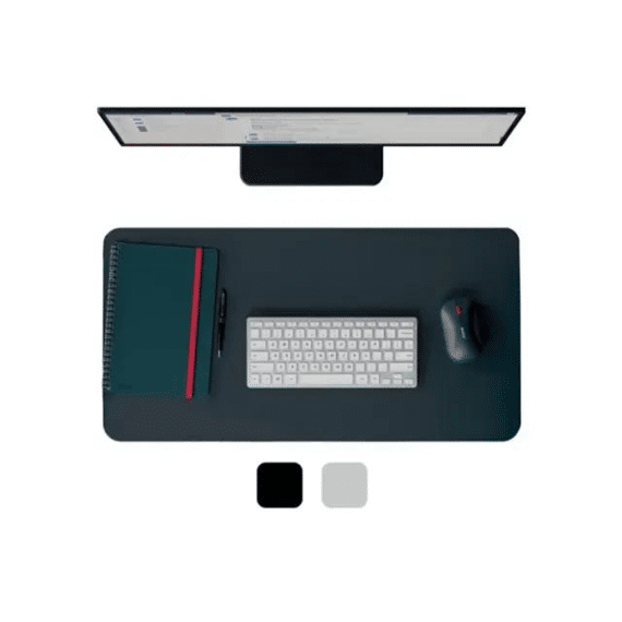 Leitz Bureau-onderlegger Lederlook 40x80cm Zwart