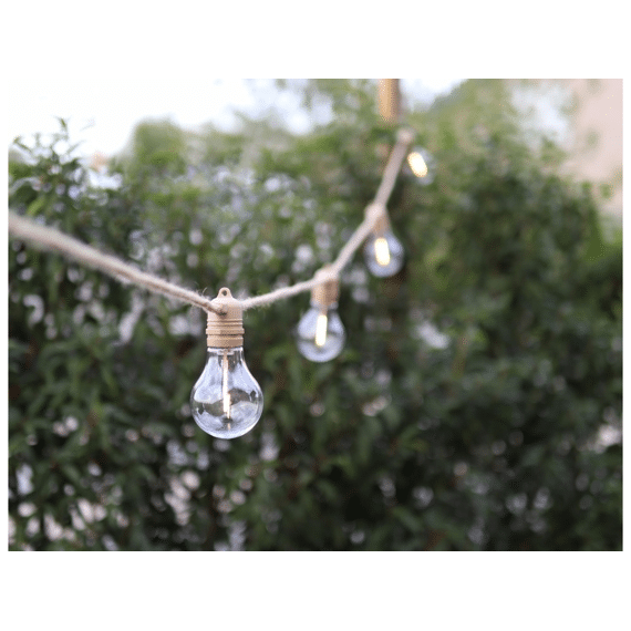 Leeff Outdoor Lichtsnoer Sterre Naturel Jute 5m