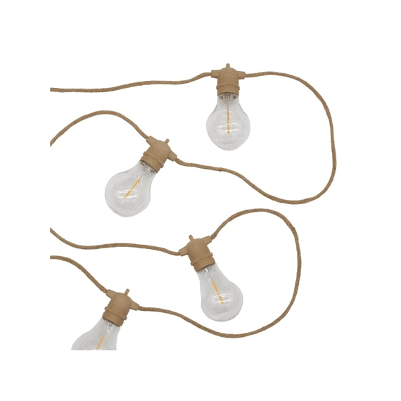 Leeff Outdoor Lichtsnoer Sterre Naturel Jute 5m