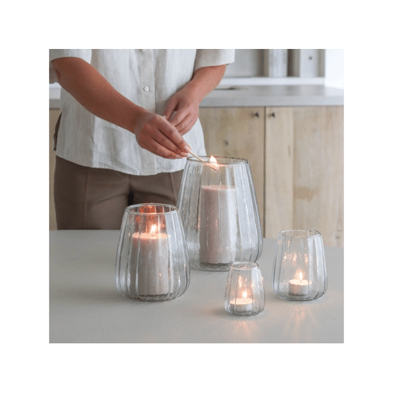 Leeff Lantaarn Liz Transparant Glas S 9x12cm