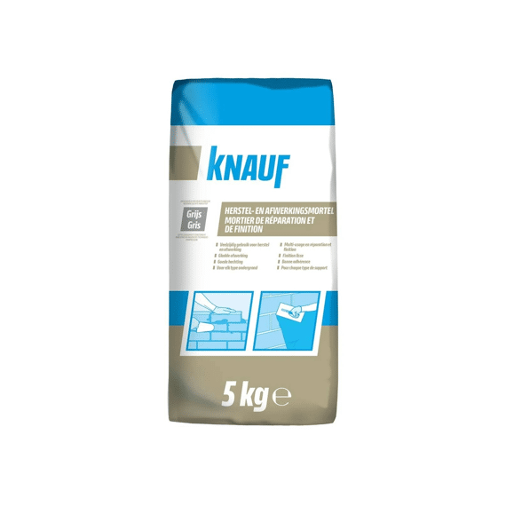 Knauf Herstel- En Afwerkingsmortel Grijs 5 Kg