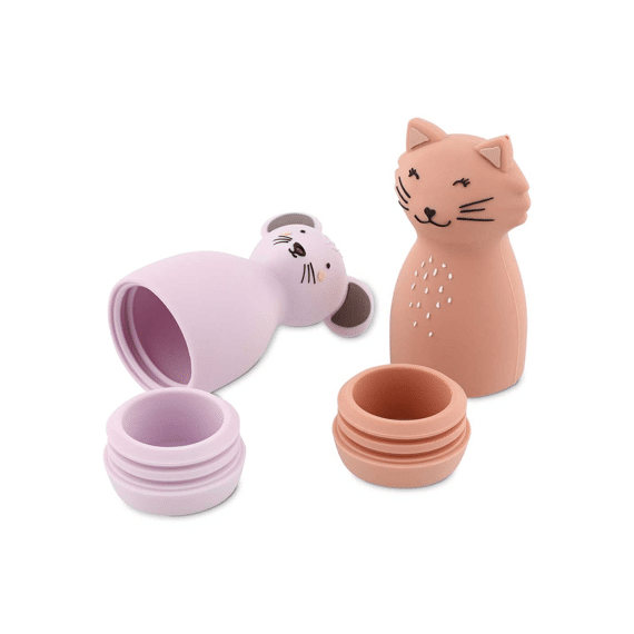 Trixie Badspeelgoed Sproeiende Dieren Mrs. Cat & Mrs. Mouse