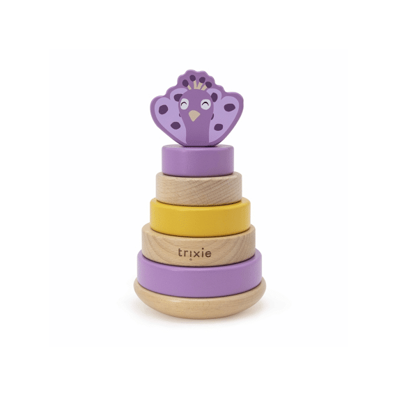 Trixie Toys Houten Stapeltoren Mrs. Peacock