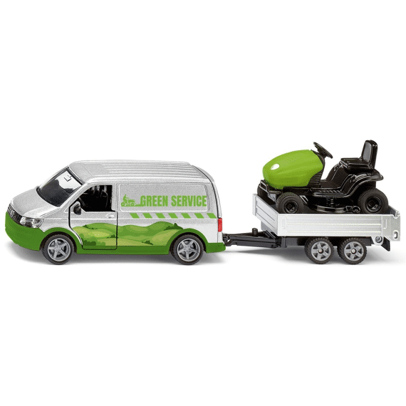 Siku 2005 Volkswagen T6 Met Aanhanger En Grasmaaier