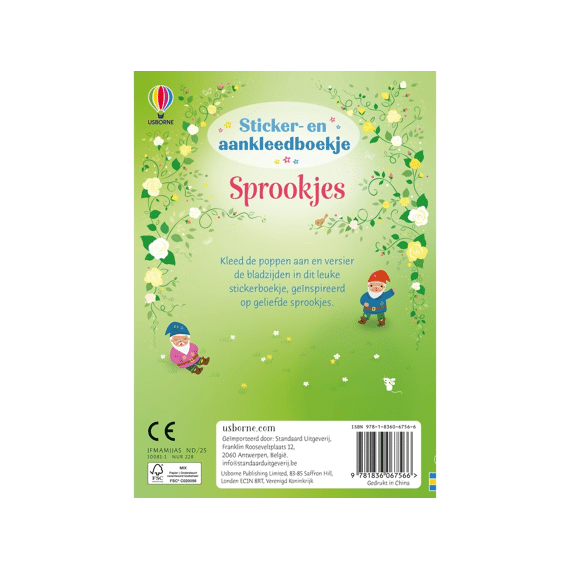 Sticker- En Aankleedboek Sprookjes