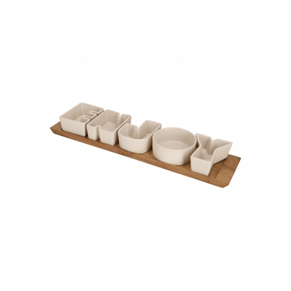 Jens Living Serveerset Enjoy Steengrijs