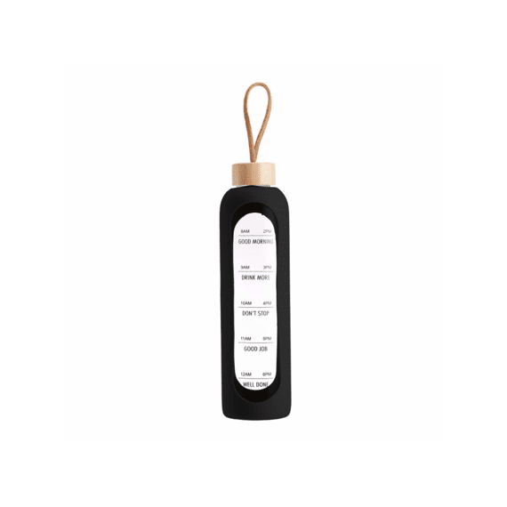 Jens Living Waterfles Motivation Zwart