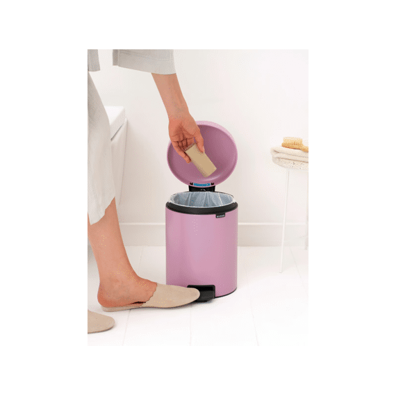 New Icon Pedaalemmer 5l Lilac Pink Met Kunststof Binnenemmer
