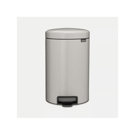 New Icon Pedaalemmer 12l Soft Grey Met Kunststof Binnenemmer