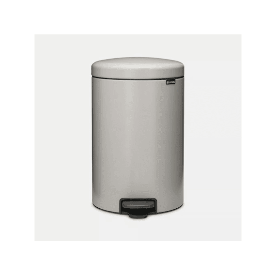 New Icon Pedaalemmer 20l Soft Grey Met Kunststof Binnenemmer