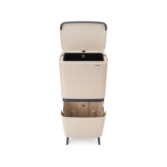 Sortup Recycle Hi Afvalemmer 20 + 25 Liter Soft Beige