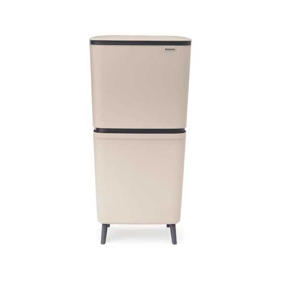 Sortup Recycle Hi Afvalemmer 20 + 25 Liter Soft Beige
