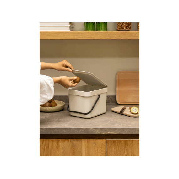 Sort&go Afvalemmer 6l Soft Beige