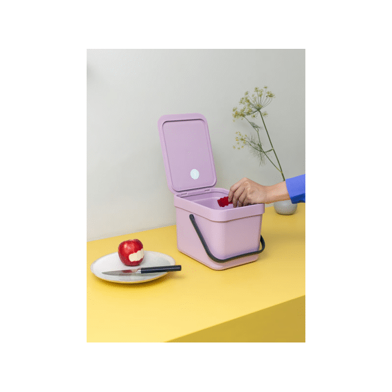 Sort&go Afvalemmer 6l Lilac Pink