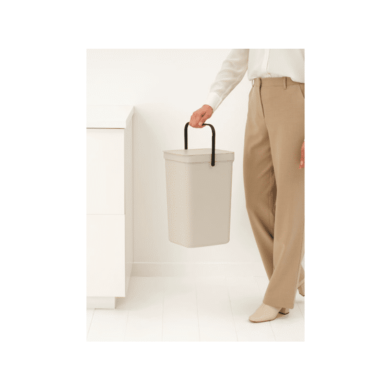 Sort&go Afvalemmer 16l Soft Beige