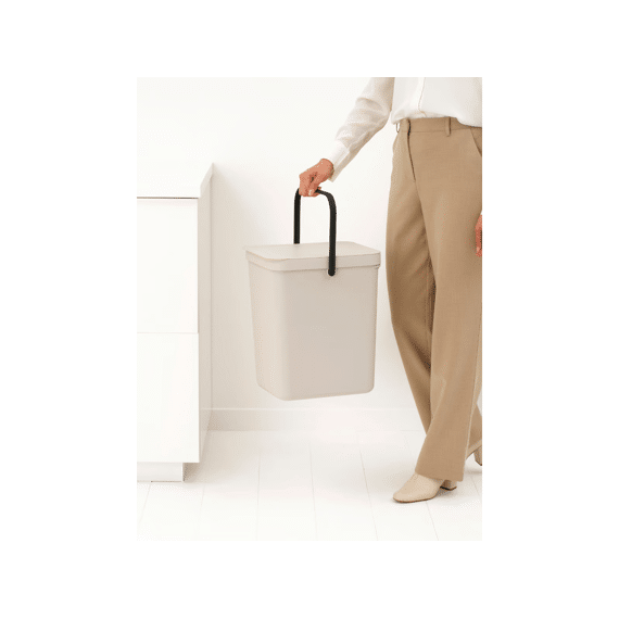 Sort&go Afvalemmer 25l Soft Beige