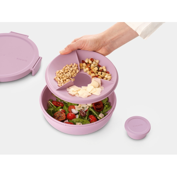 Make & Take Salade Lunchkom 1.3l Kunststof Lilac Pink