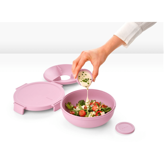 Make & Take Salade Lunchkom 1.3l Kunststof Lilac Pink