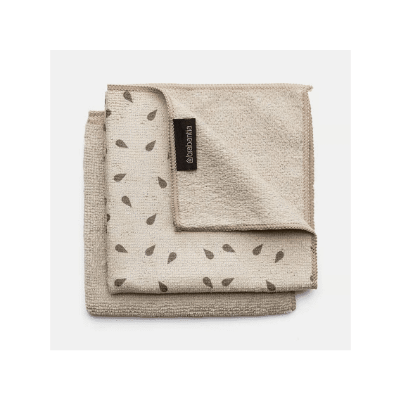 Sink Side Microvezel Schoonmaakdoekjes 30x30cm Set/2 Soft Beige