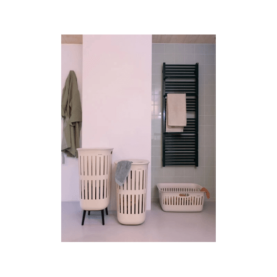 Collect-it Wasmand 55l Met Kunststof Deksel Soft Beige