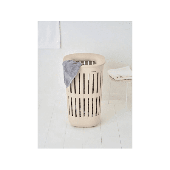 Collect-it Wasmand 55l Met Kunststof Deksel Soft Beige