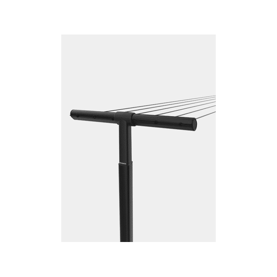 Hangout Waslijn Met Palen, 50 Meter Black