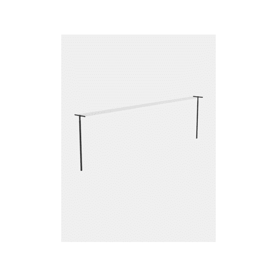 Hangout Waslijn Met Palen, 50 Meter Black