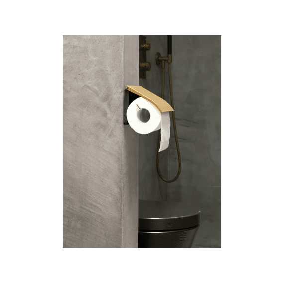 Renew Toiletrolhouder Met Klep Warm Gold