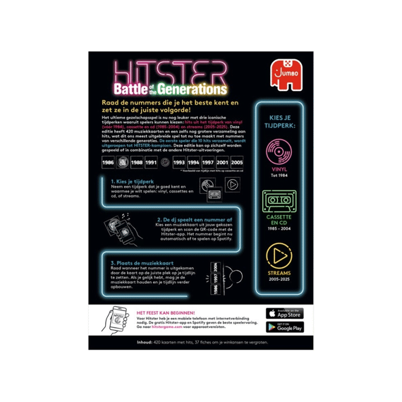 Jumbo Spel Hitster Battle Of The Generations