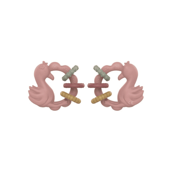 Little Dutch Bijtring Safari Teether Flamingo