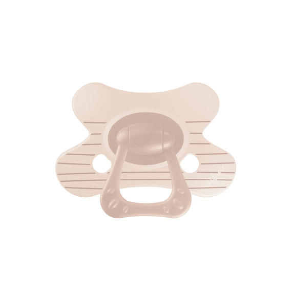 Difrax Fopspeen Natural 6m+ Stripy Brown