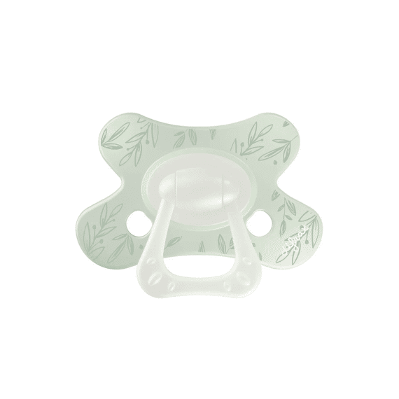 Difrax Fopspeen Natural 6m+ Dusty Green Leafs