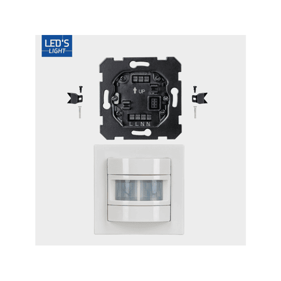Led's Light Pir Beweginsssensor Flush-mounted 180° Wit