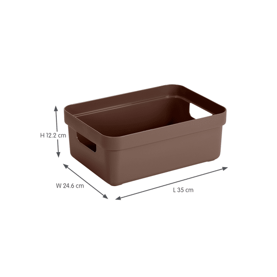 Sigma Home Opbergbox 9l Bruin