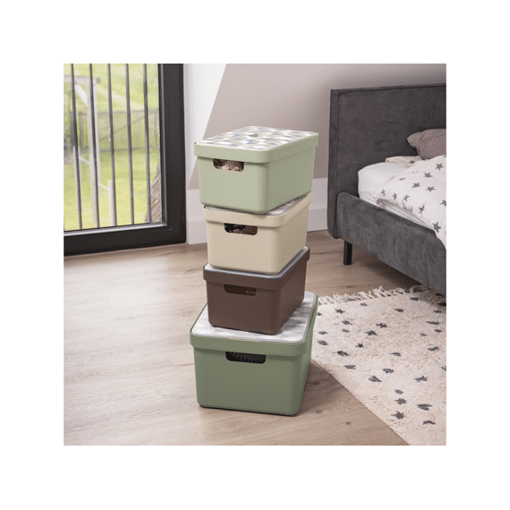 Sigma Home Opbergbox 18l Bruin 352x253x243mm