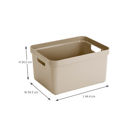 Sigma Home Opbergbox 32l Beige 453x354x243mm