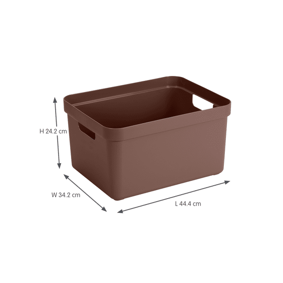 Sigma Home Opbergbox 32l Bruin 453x354x243mm