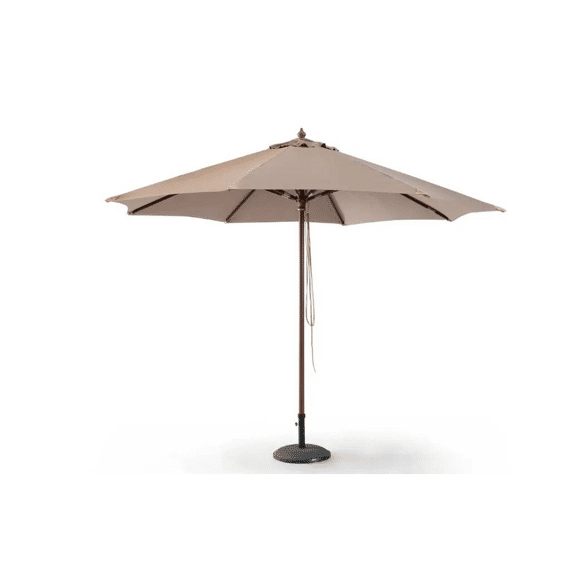 Houtstokparasol D350cm Taupe
