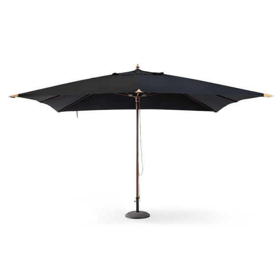 Houtstokparasol 3x3m Zwart