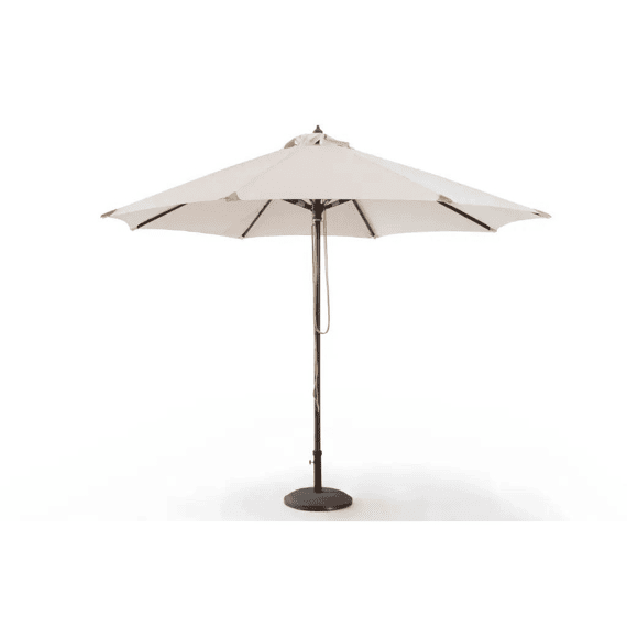Houtstokparasol D350cm Ecru