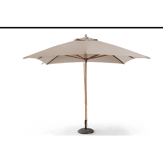Houtstokparasol 3x4m Ecru