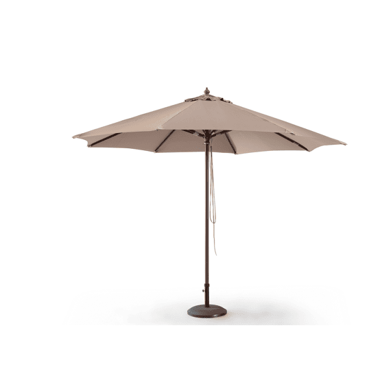 Houtstokparasol 3x4m Taupe