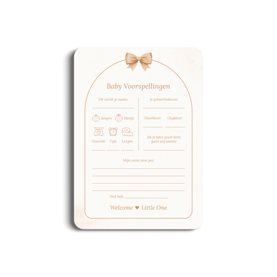 Studio Miron Baby Voorspellingen Boho Beige Met Beertje Set Van 10