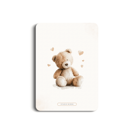 Studio Miron Wens Voor De Ouders Boho Beige Met Beertje Set Van 10