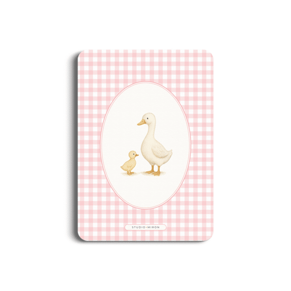 Studio Miron Wens Voor De Ouders Gingham Roze Set Van 10